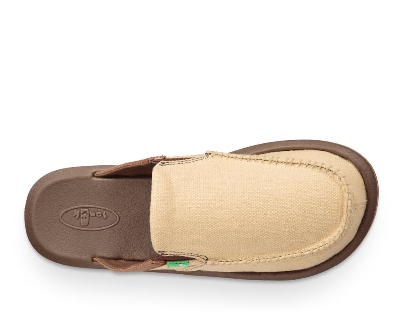 Sanuk You Got My Back III Men's Sidewalk Surfers Brown | Canada 284GSO